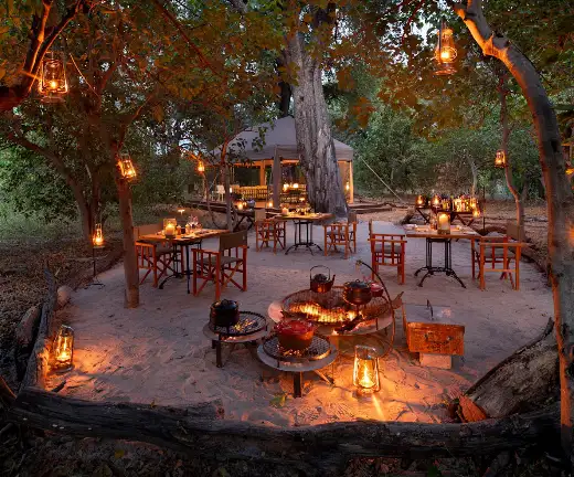 Dinner in Botswana